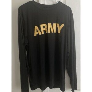 ARMY mens shirt size Large long sleve micropolyster   NEW